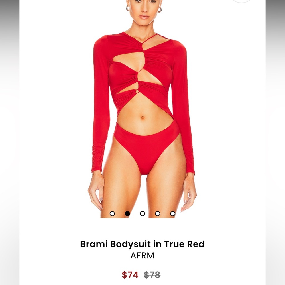 Red Brami Bodysuit